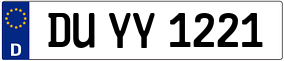 Truck License Plate